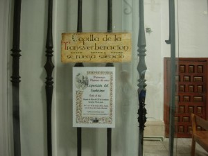 Monastero dell'Incarnazione: ingresso alla cappella della Trasverberazioine
