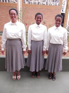 Da sinistra: Annick, Charline e Odile, postulanti dal 7 febbraio 2015