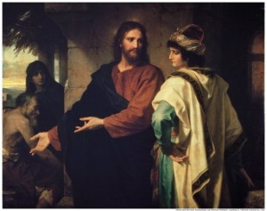 Heinrich Hofmann, Gesù e il giovane ricco (1889); New York (USA), Riverside Church